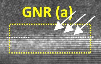 periodicity was found, which is exactly the designed pitch of the GNR array.