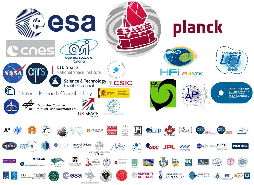 Planck is a project of the European Space Agency, with instruments provided by two scientific Consortia funded by ESA member