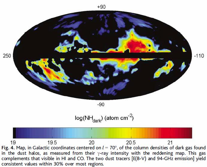 Grenier, Casandjian & Terrier, Science 307, 1292 (2005) Dark gas distribution based on