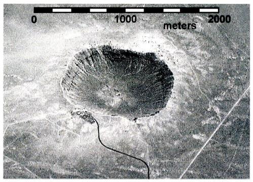 Laboratory 15: Meteor Impact Figure 1: Meteor Crater Meteor Crater was formed about 50,000 years ago by a massive meteorite striking the Earth.