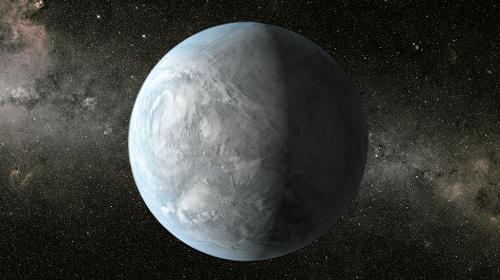Figure 4: This artist s conception depicts Kepler- 62e, a super- Earth- size planet in the habitable zone of a star smaller and cooler than the Sun,