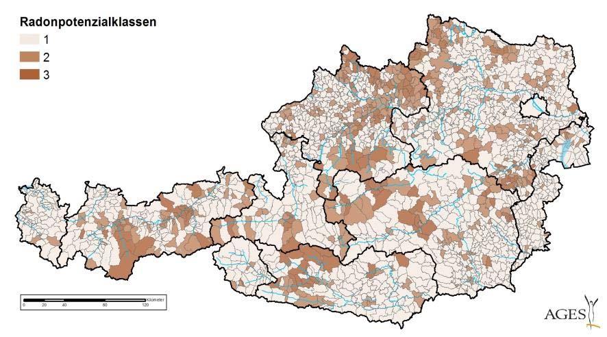 Representative radon survey 2 general approaches Exposure risk determined by a population-based survey Radon prone areas determined by a geographicallybased survey A