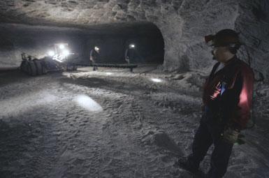 Salt mine http://www2.journalnow.com/content/2009/mar/14/mine-in-new-yorkstate-is-success-story/business/ Up to 4.