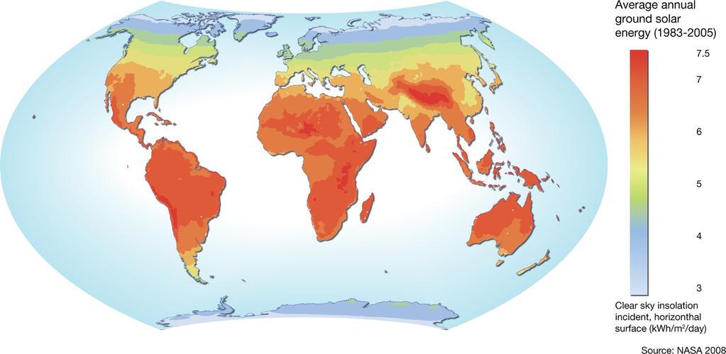 World Solar Energy Map http://cleantechlawandbusiness.