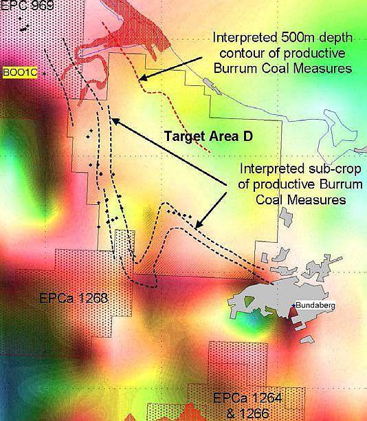 Figure 2: EPC 1523 Target Areas Source: Fox Resources Limited 2012 Multiple coal seams ranging from 0.