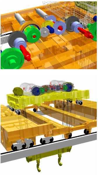 Analysis of a 400 t ladle crane drive train Influence of the level of detail of the simulation model to the torsional natural frequencies level of detail of the model variant V6 V5 V4 V3 V2 V1