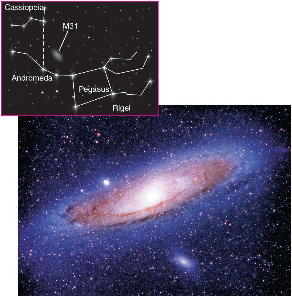 This photo shows the Andromeda Galaxy as it looked about 2 1/2 million years ago.