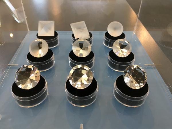 Progressive stages of diamond cutting and polishing NWT Diamond