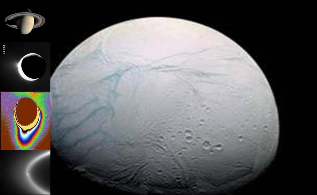 Enceladus Science Overarching goal is to understand the formation, maintenance and implications of the unique geyser features on Enceladus What role, if any, does tidal heating play in geyser