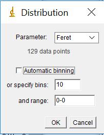 counted as a particle). You can remove these errant points by right clicking on them and selecting clear. 19. For each window, select File followed by save as to save the table as a spreadsheet.