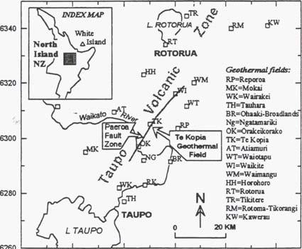 Proceedings 20th Geothermal Workshop 1998 GEOPHYSICAL STUDY OF THE NORTHERN PART OF TE KOPIA GEOTHERMAL FIELD, TAUPO VOLCANIC ZONE, NEW ZEALAND Institute, The University of Auckland, Auckland,