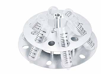 000 Rotor F-35-6-30 > > Rotor for 6 50 ml conical tubes > > Also accommodates 6 15 ml conical tubes CONCENTRATORS Rotor F-50-8-16 16 105 120 mm 2) 8 8 12 ml 5490 041.