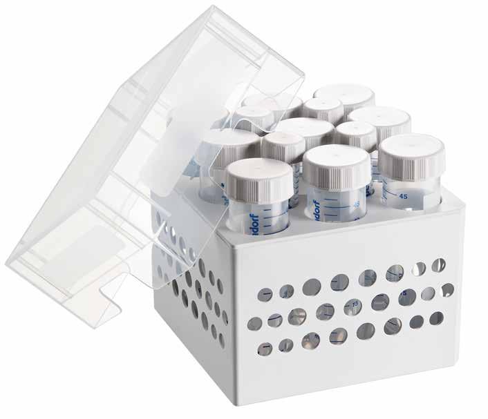 Optimal use of freezer space throught flexible combination of the different formats Storage Box 10 10, for 100 cryogenic tubes w. int. thread, 3 pcs.