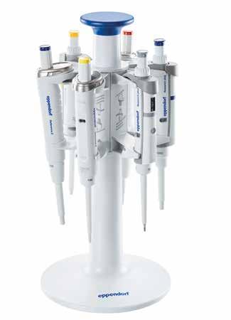 44 45 Liquid Handling Liquid Handling PIPETTING Eppendorf Pipette Holder System Carousels, stands and wall mount devices: The new Pipette Holder System is perfect for all users of handheld liquid