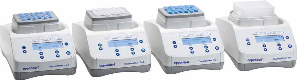 110 111 Eppendorf ThermoMixer F MixMate MIXERS AND HEATERS Doing quite routine sample prep steps? Whether you regularly work with 0.5/1.5/2.