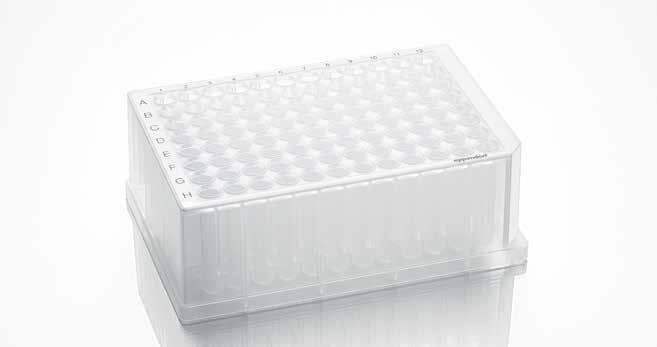 126 127 Eppendorf Deepwell Plates PLATES Eppendorf Deepwell Plates 96 and 384 are high-performance plates for all manual and automated applications from sample storage at -86 ºC to DNA denaturation