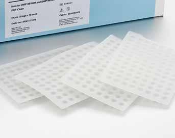132 133 Accessories ACCESSORIES Sealing options for Sample Preparation and Storage > > Storage Film and Foil glued seals for simple and dependable sealing during sample storage > > Heat Sealing Film