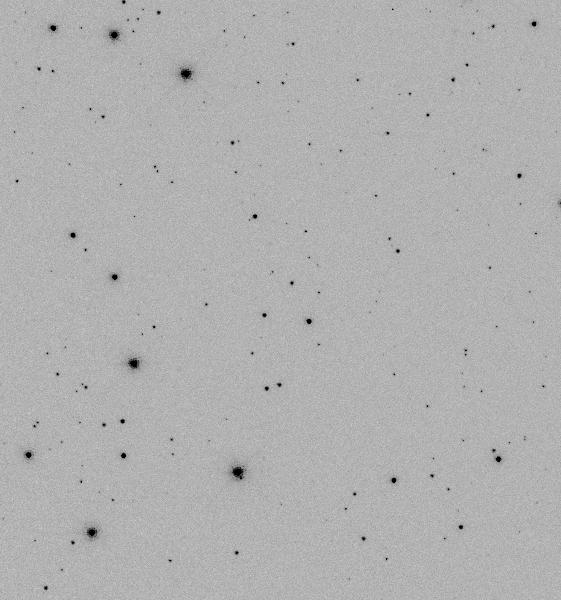 0 and more than 4 mag brighter.) This produced a list of 1457 stars down to F850LP=22 mag (signal-to-noise ratio ~40). Figure 1 shows a small region of the field in the UVIS and NIR.