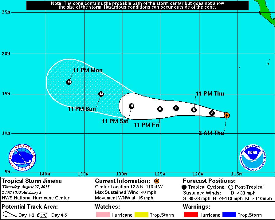 Eastern Pacific Tropical Storm 