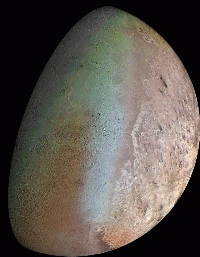 Triton: The Cantaloupe Moon Surface Temperature -400 F 100 mph winds Nitrogen geysers plumes ejected to an altitude of 6 miles.