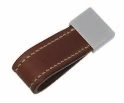 Custom lengths available to order Leather Stitched Strap Shown here in Chestnut and Satin Nickel Rear view Anti-twist pins Button (stitched) Large U1185 Centres 160mm L x P x W (mm): 200 x 26 x 25 L