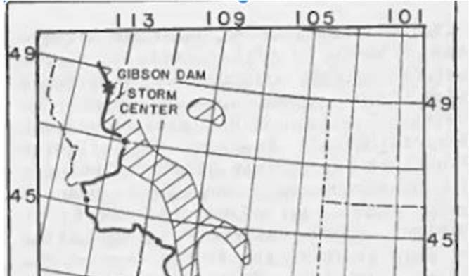 Gibson Dam storm is only transpositionable