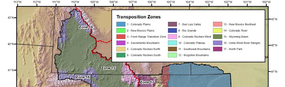 Figure 28: Transposition zones utilized for CO-NM REPS Initial