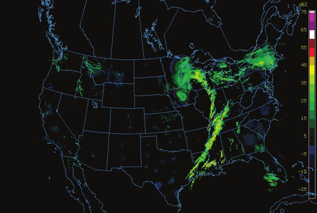 RADAR Coverage: United States Fig 2-12 Weather: A Concise Introduction 27 Geostationary satellites: Orbits the Earth at the same angular speed as the Earth.