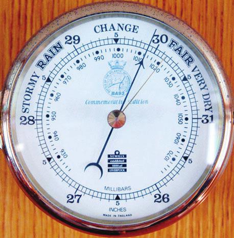 Understanding Pressure We measure pressure using a barometer.
