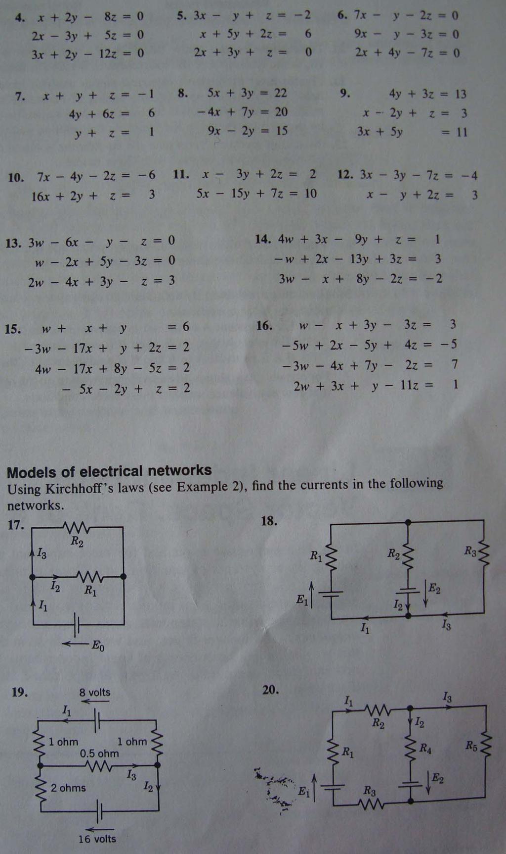 Exercise Sheet 5 Solve the