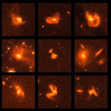 Mergers ULIRGs (Ultra Luminous Infrared Galaxies): strong