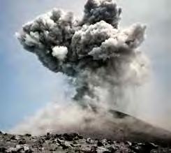 About Volcanoes tephra Ash and lava fragments that are thrown into