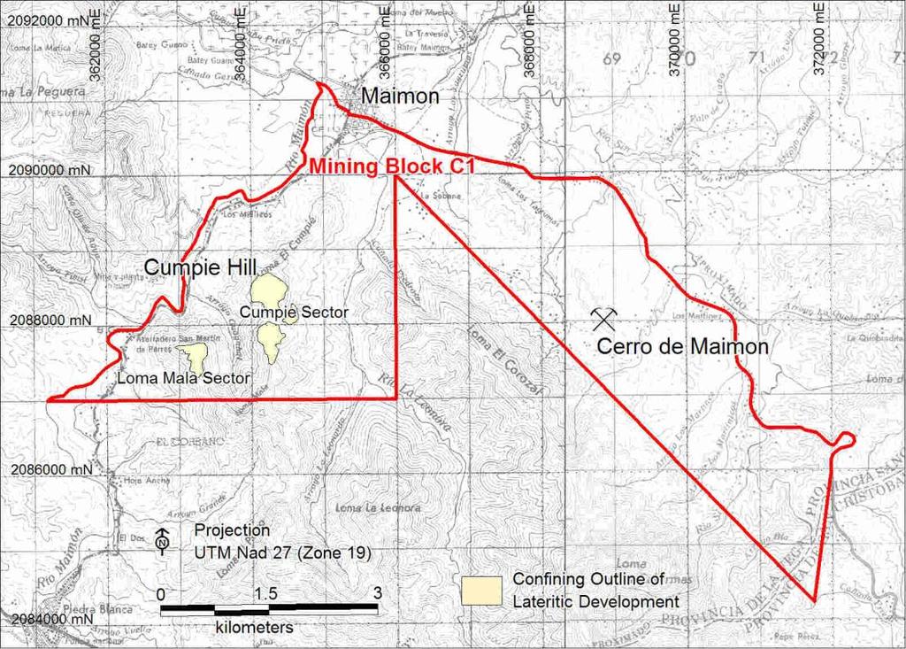 Figure 2: Location of Cumpié Hill Project in Mining Block C1 This news release was prepared by GlobeStar and reviewed by F. Roger Billington, P. Geo.