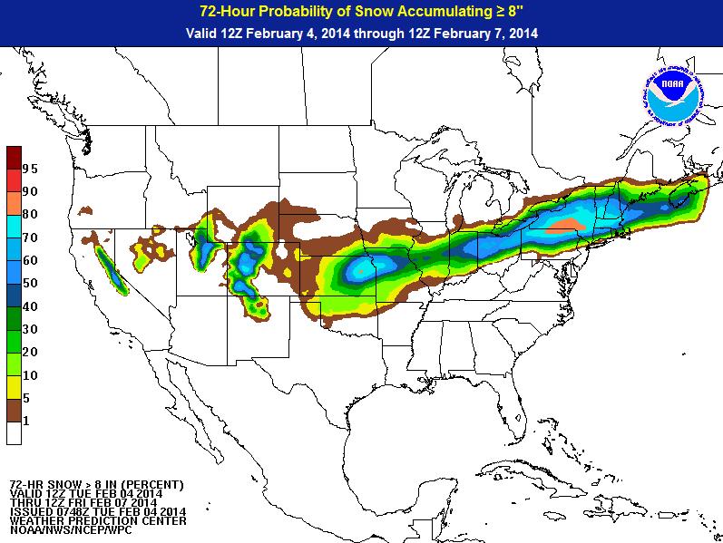 Snow & Freezing Probabilities (72-hour) http://www.wpc.ncep.noaa.gov/pwpf/wwd_accum_probs.ph p?