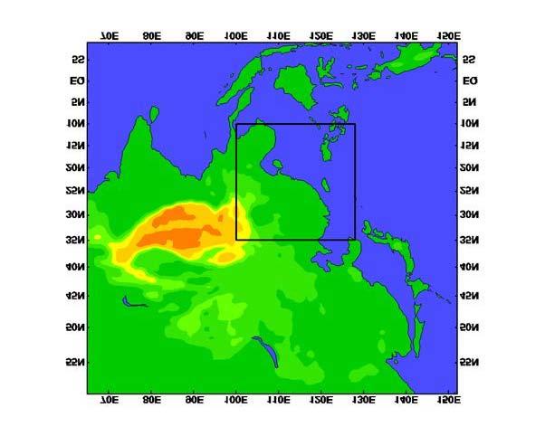 Fig. 3 Display of Rainstorm Viewer for a Amber Rainstorm case on 8 April 2003. 4.