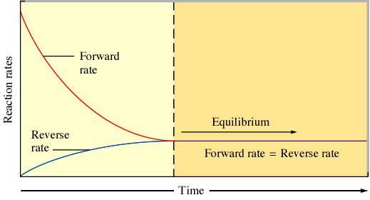 The Concept of Equilibrium CO + H 2 O CO 2 + H 2 Equilibrium achieved Product conc.