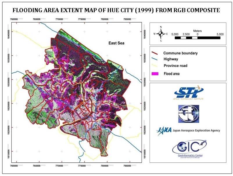 AMFF-7 - Integrated flood risk management in the Mekong River Basin for rapid flood damage assessment. The raster based model developed for the purpose was based on the land use information.