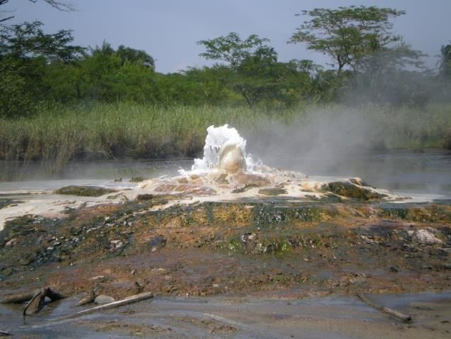 1. Hot springs Occur at Mumbuga, Nyansimbe & Kagoro Bubble out