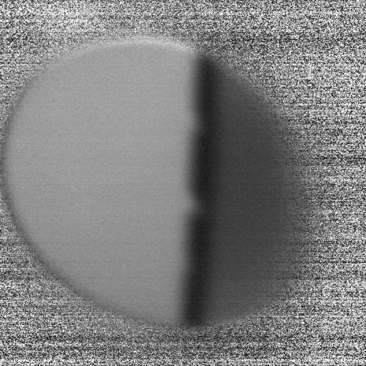 First Dynamic Experiments: Shock Loading of Steel Plate Surface Static target image: 1 mm