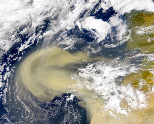 Wind Transport of Dust Photo shows Sahara