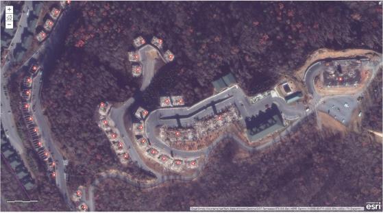 of TN  Spa Post-fire Satellite Photo