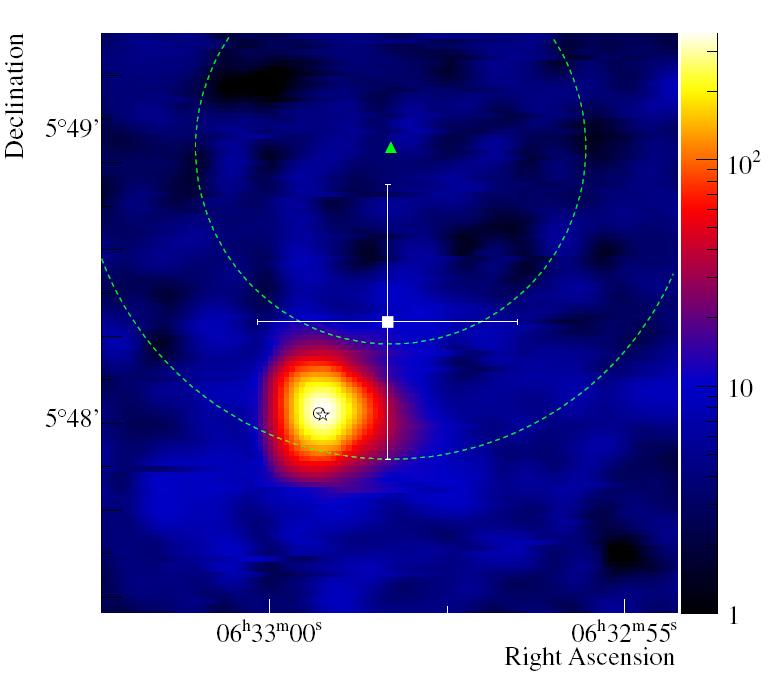 X-ray Observations XMM count map 1RXS J063258.