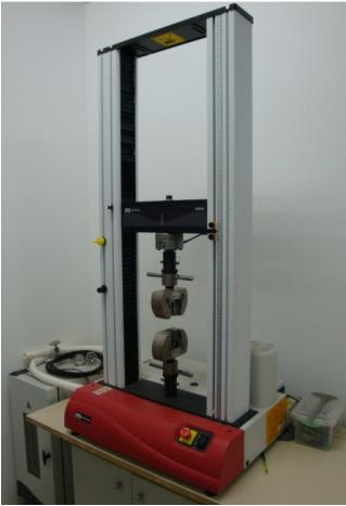 Figure 1. Instron tensile test machine (left) and Hopkinson Bar (right).