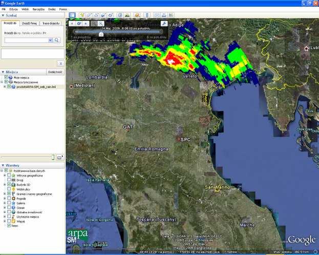 51 Google Earth application Google Earth is a GIS platform for weather applications.