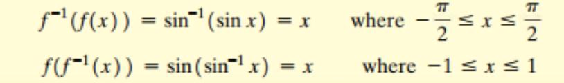 Think about it: sin sin 4π 5 = Inverse Cosine Function What restriction would we need to make so that at least a piece of this function has an inverse?
