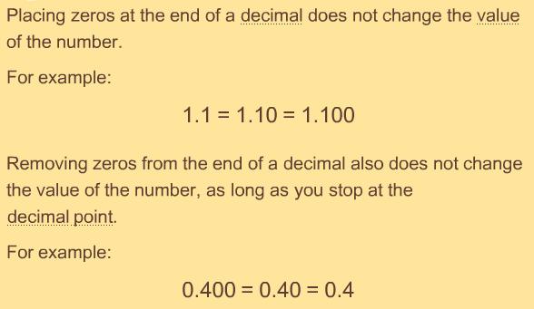 42. Review: Comparing Decimals Approximate Length: 2 student study hours Overview This objective looks at comparing decimals by developing steps to expand the steps for comparing whole numbers.