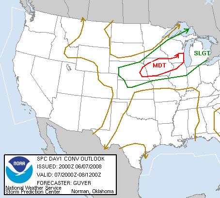 Meteorological Summary Expectations for that Day: SPC