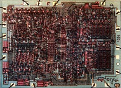 1 cm First Intel Processor Intel 4004, 1971