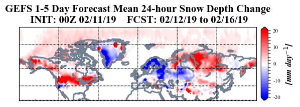 Troughing and/or cold temperatures will bring new snowfall to Siberia, Central Asia and parts of Southeast Europe (Figure 4).
