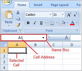 The following example uses actual numbers in the formula in C5. When a cell address is used as part of a formula, this is called a cell reference.